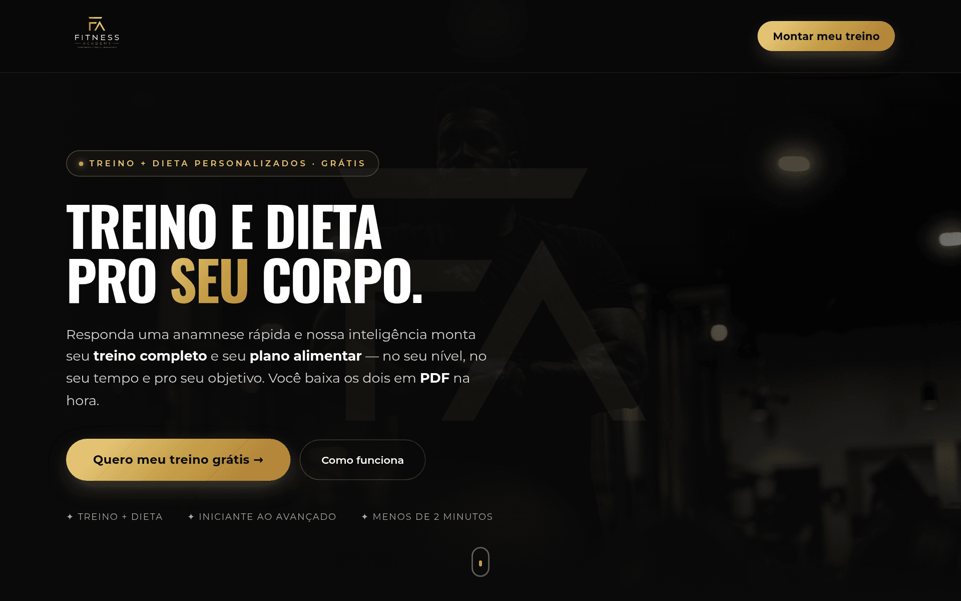 FA Fitness Academy — screenshot