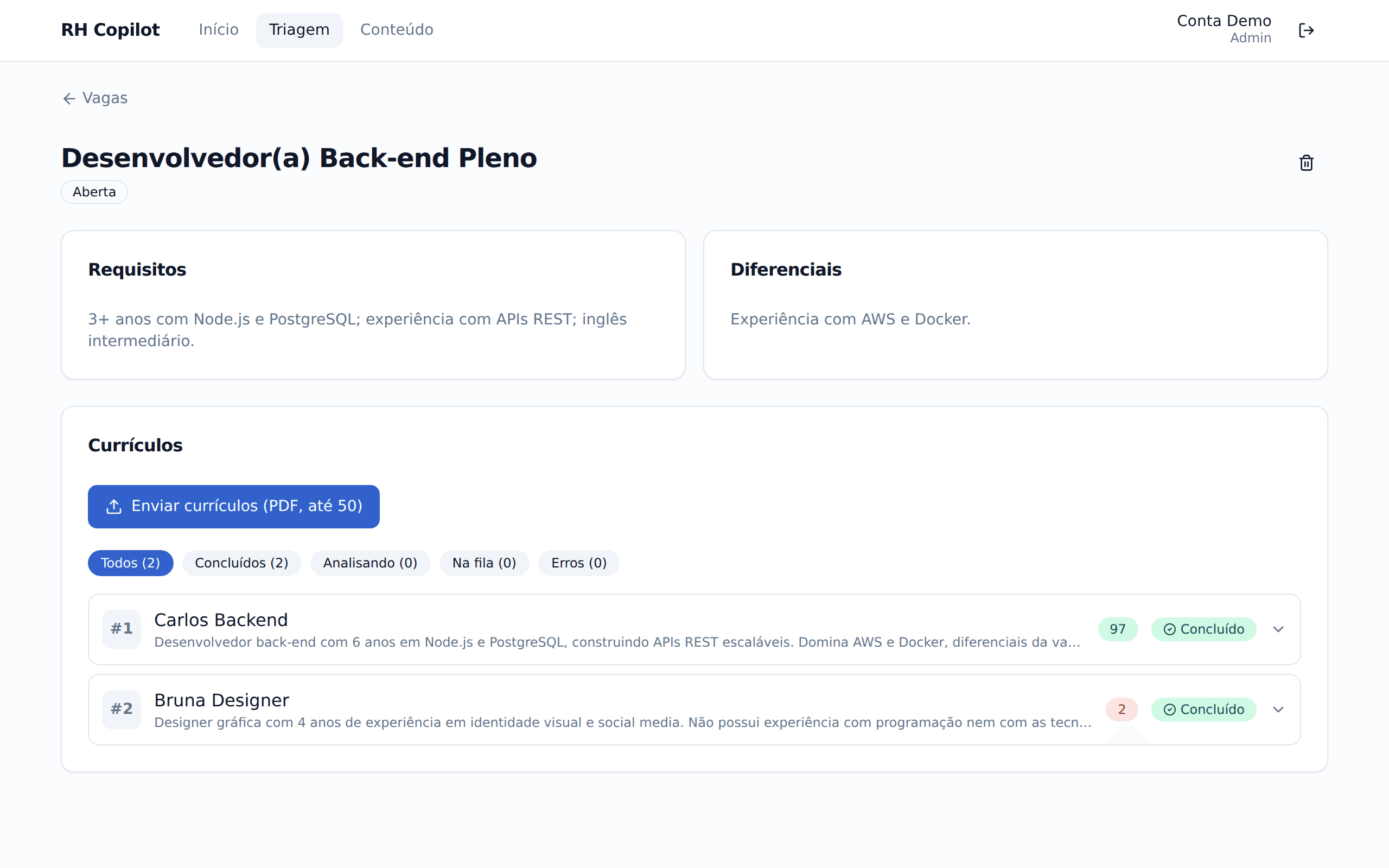 RH Copilot — screenshot